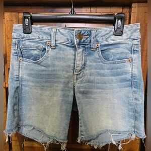 American Eagle Outfitters Faded Blue Jean Shorts